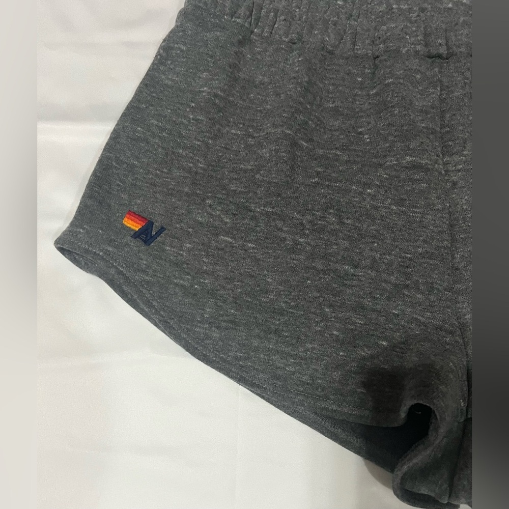 Aviator Nation Dark Gray Women's Athletic Shorts - Picture 2 of 9